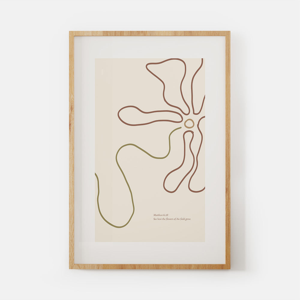Flowers Of The Field 01 Print