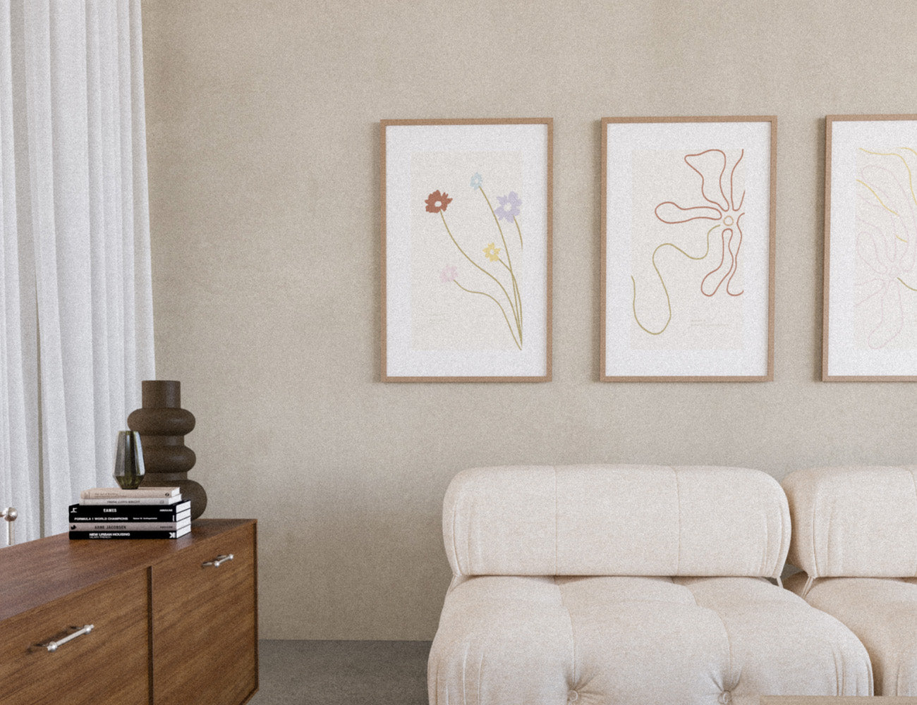 Framed Prints from S&P X Grace Frank Collection in a Contemporary Room