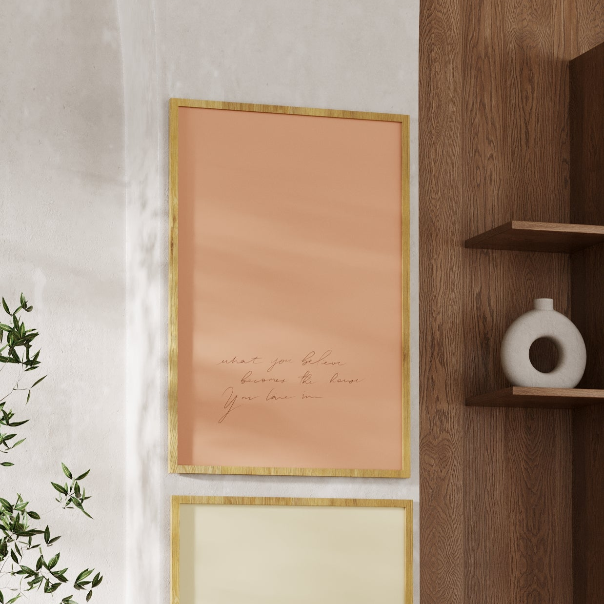 What You Believe Digital Print (Salmon)