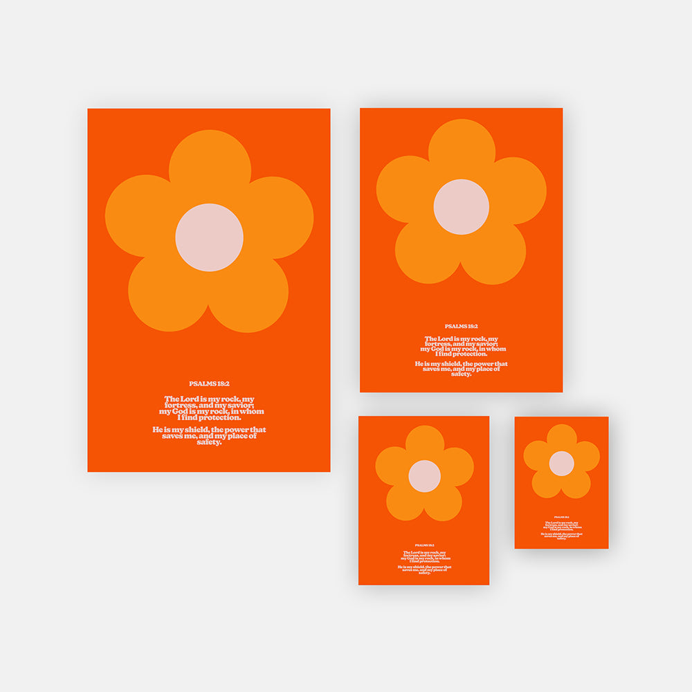 Psalms 18:2 Digital Print Bundle (All 4 Sizes)