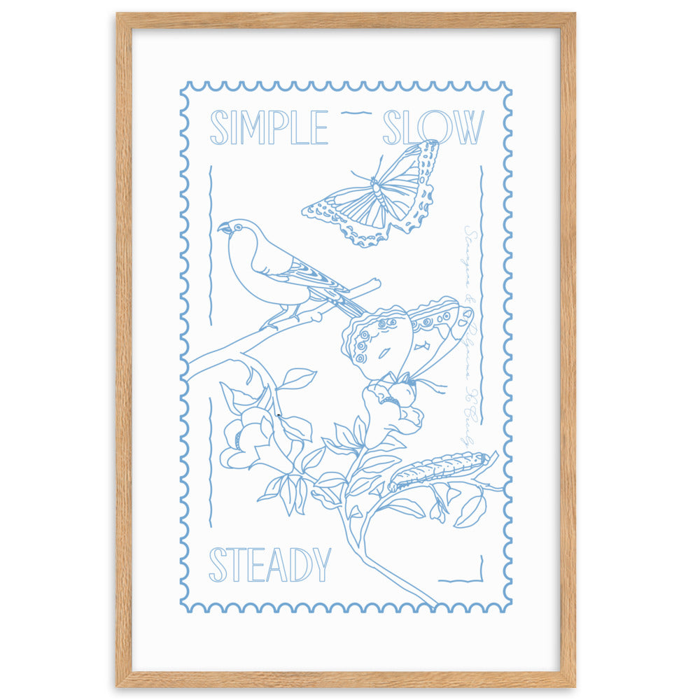 Simple Slow Steady 61x91cm (24x36in) Print (S&P x Cecily Collection)