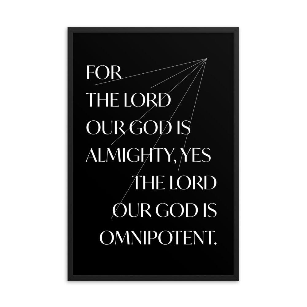 For The Lord Our God 61x91cm (24x35in) Print (Strangers & Pilgrims)