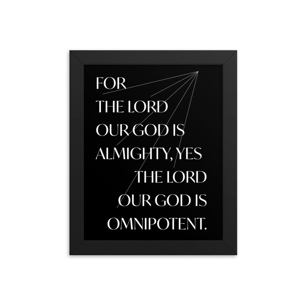 For The Lord Our God 21x30cm (8x12in) Print (Strangers & Pilgrims)